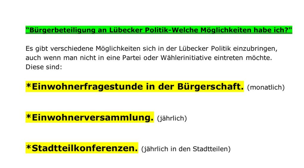 Bürgerbeteiligung